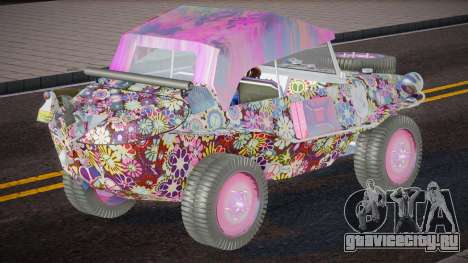 VW Schwimmwagen Hippy Flower Paint (Repaint) для GTA San Andreas