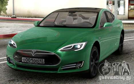 Tesla Model S Green для GTA San Andreas