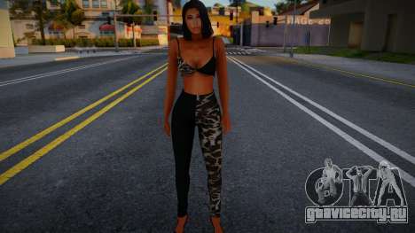 Sexy Brunette Girl v2 для GTA San Andreas