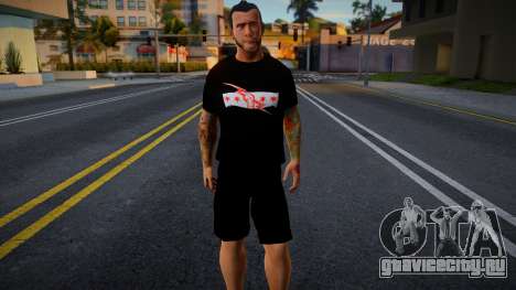 CM Punk Skin (2013) v1 для GTA San Andreas