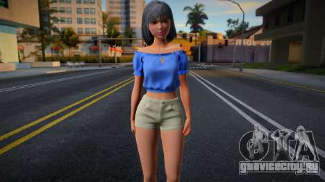 Yuan Denim Shorts для GTA San Andreas