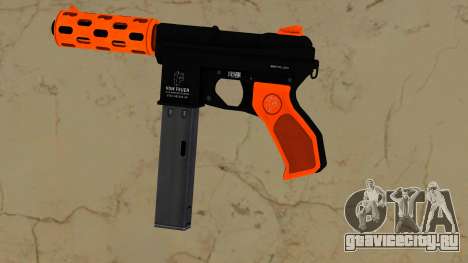 GTA V Vom Feuer Machine Pistol Orange Long для GTA Vice City