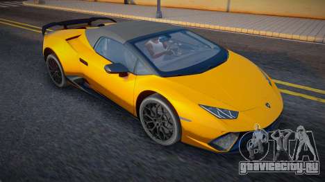Lamborghini Huracan Spyder Yellow для GTA San Andreas