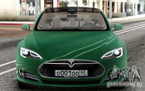 Tesla Model S Green для GTA San Andreas