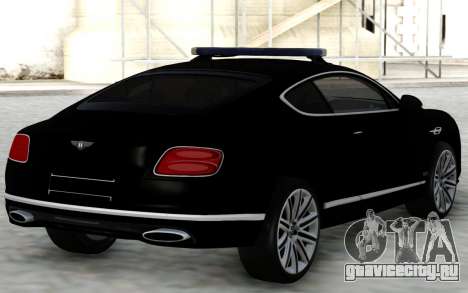 Bentley Continental Police для GTA San Andreas
