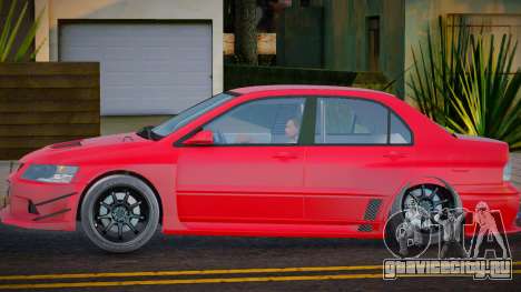 Mitsubishi Lancer Evolution Red для GTA San Andreas