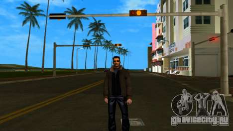 Tommy With Winter Jacket для GTA Vice City