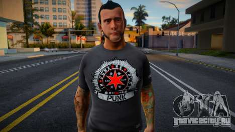 CM Punk Skin (2013) v3 для GTA San Andreas