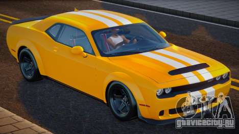 Dodge Challenger Yellow для GTA San Andreas