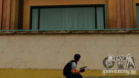 Beretta Black with wood grips для GTA Vice City