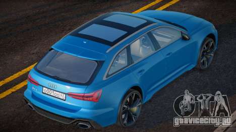 Audi RS6 Blue для GTA San Andreas