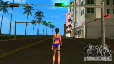 Lara Croft Blue Bikini для GTA Vice City