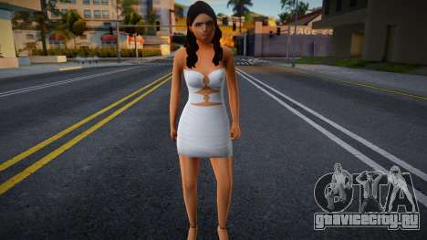 Girl White Dress для GTA San Andreas