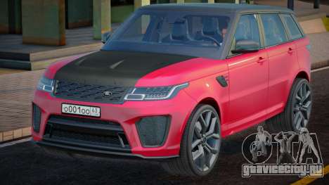 Range Rover Sport SVR Red для GTA San Andreas