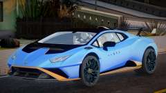 Lamborghini Huracan STO 2021 Blue для GTA San Andreas