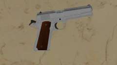 1911 silver with wood grips для GTA Vice City