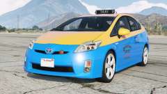 Toyota Prius Taxi (ZVW30) Vivid Cerulean для GTA 5