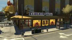 Real Cluckin Bell Interior In Northwood Base для GTA 4
