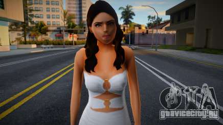 Girl White Dress для GTA San Andreas