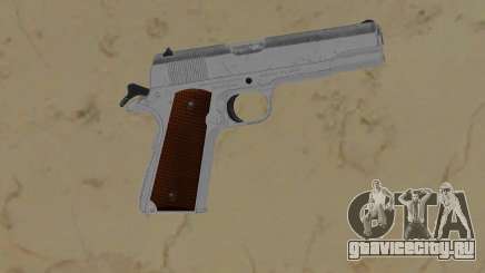 1911 silver with wood grips для GTA Vice City