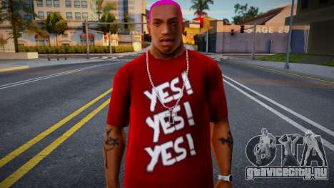 Yes Yes Yes Shirt from WWE Daniel Bryan (Red) для GTA San Andreas