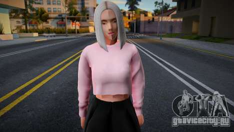 Девушка в розовом топе для GTA San Andreas
