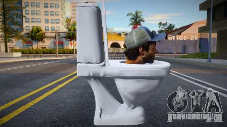 Skin De Skibidi Toilet Cabeza De Ellis Left 4 De для GTA San Andreas