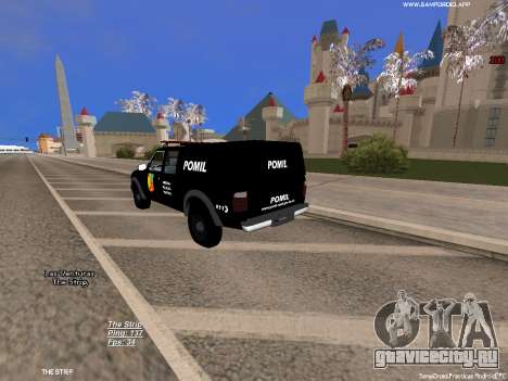 Ford Ranger 2008 Policia Militar Colombiana для GTA San Andreas