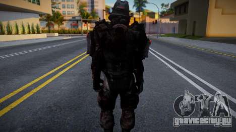 Skin De Blackguard Con Casco De Wolfenstein для GTA San Andreas
