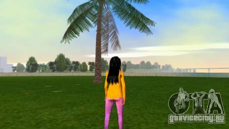 Girl Yellow outfit для GTA Vice City