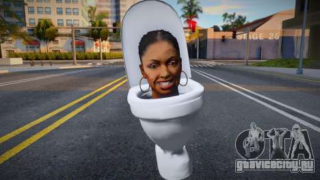 Skin De Skibidi Toilet Cabeza De Rochelle Left 4 для GTA San Andreas