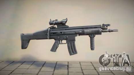 FN SCAR-L (Acog) Black для GTA San Andreas
