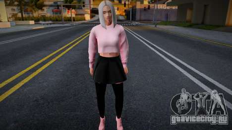 Девушка в розовом топе для GTA San Andreas
