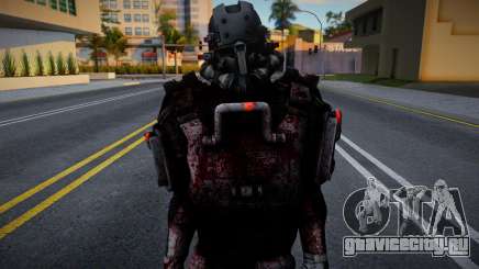 Skin De Blackguard Con Casco De Wolfenstein для GTA San Andreas