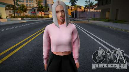 Девушка в розовом топе для GTA San Andreas