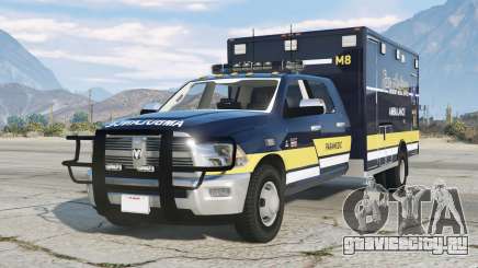 Ram 3500 Mega Cab Ambulance Blue Whale для GTA 5