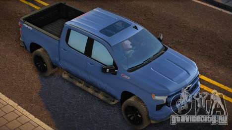 Chevrolet Silverado 2023 RST Blue для GTA San Andreas