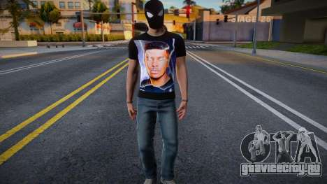 Spider-Man with LowTierGod T-Shirt для GTA San Andreas