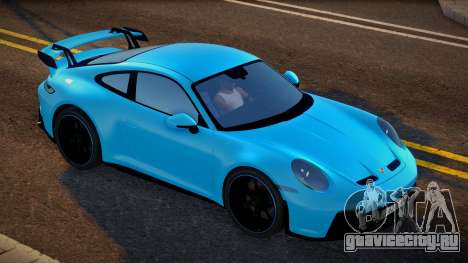 Porsche 911 GT3 2022 Blue Variant для GTA San Andreas
