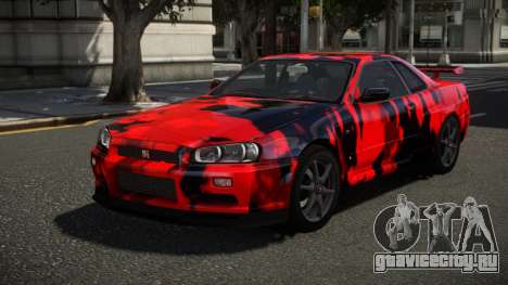 Nissan Skyline R34 XR-Z S8 для GTA 4