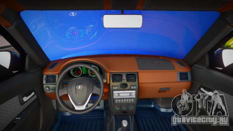 Lada Priora Blue Steklo для GTA San Andreas