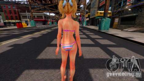 Juliet Starling Striped Bikini для GTA 4