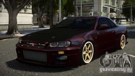 Nissan Skyline R34 GT-R Spec-V ST V1.2 для GTA 4