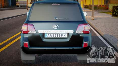 Toyota Land Cruiser 200 Ukr Plate для GTA San Andreas