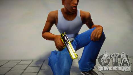 Deagle (Yellow-Black) Etexuro Mods для GTA San Andreas