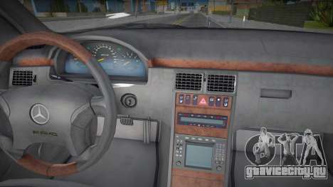Mercedes Benz W210 E55 96 Interior - Original Bl для GTA San Andreas