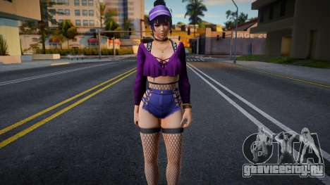 DOAXVV Nyotengu - Gal Outfit (Rollable Hoodie) C для GTA San Andreas