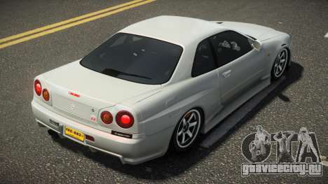 Nissan Skyline R34 GTR X-Style V1.1 для GTA 4