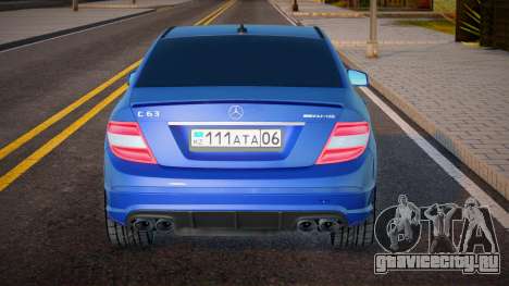 Mercedes-Benz C63 W204 AMG KZ Plate для GTA San Andreas