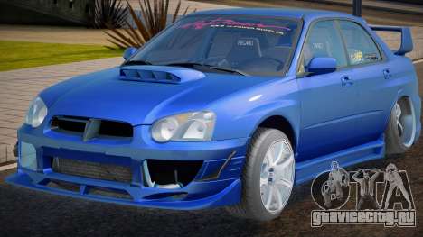 Subaru Impreza WRX STI BLUE для GTA San Andreas